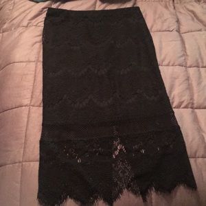 Express black skirt